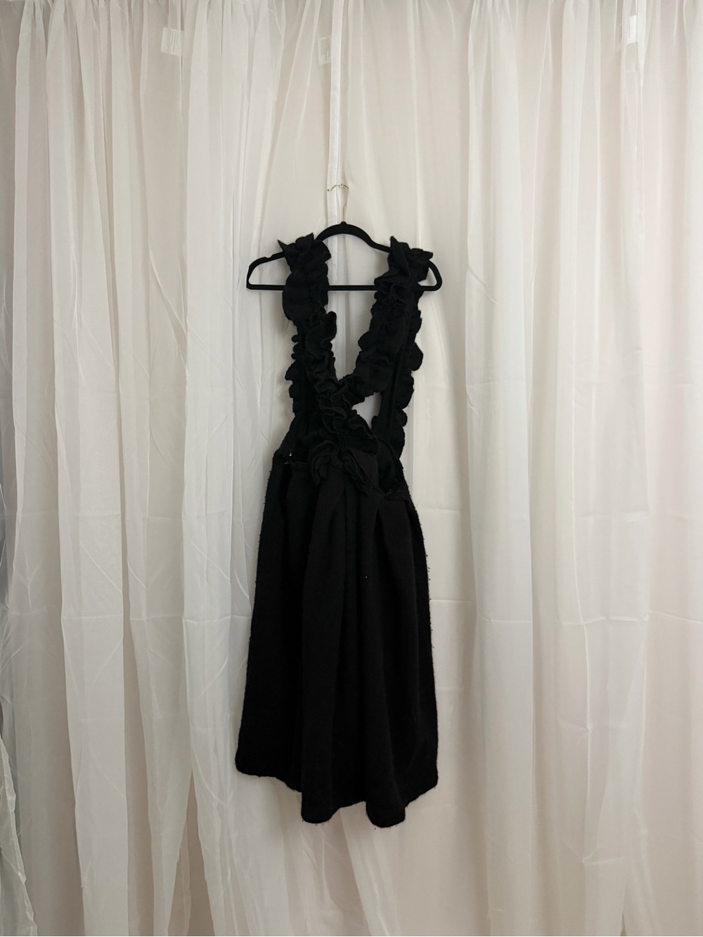 Comme des Garcons Black Ruffle Dress